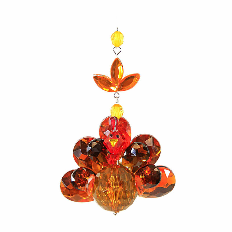 Ganz Hanging Turkey - One Acrylic Ornament 3.75 Inch, Acrylic - Thanksgiving Fall Gobble Gobble Acryf128 (59731)