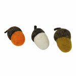 Ganz Mini Wool Acorns - Three Wool Acorns 2.25 Inch, Wool - Fall Autumn Thanksgiving Ca182537 (59742)