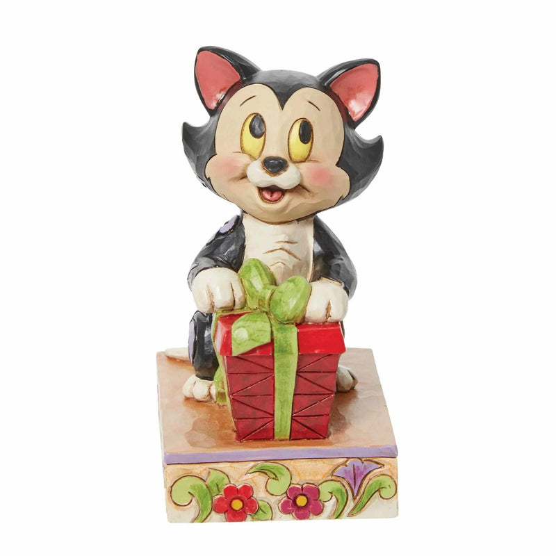 Jim Shore Festive Feline - One Figurine 3.75 Inch, Resin - Figaro Christmas Pinocchio Gift 6013065 (59747)