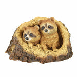 Roman Raccoons In Tree - One Figurine 6.5 Inch, Polyresin - Bandits Tree Bark 14371 (59749)