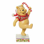 Jim Shore Christmas Sweetie - One Figurine 5.5 Inch, Resin - Pooh Christmas Candy Cane 6013062 (59758)