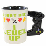 Enesco `Level Up Sculpted Mug - One Mug 4.5 Inch, Ceramic - Game Controller Handle 6013263 (59783)