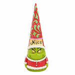 Jim Shore Naughty/Nice Grinch Gnome - One Figurine 8.25 Inch, - Dr Seuss Christmas 6012704 (59784)