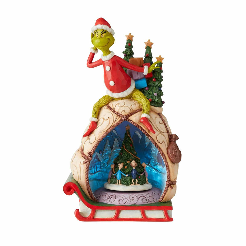 Jim Shore Grinch Lighted Rotator - - SBKGifts.com