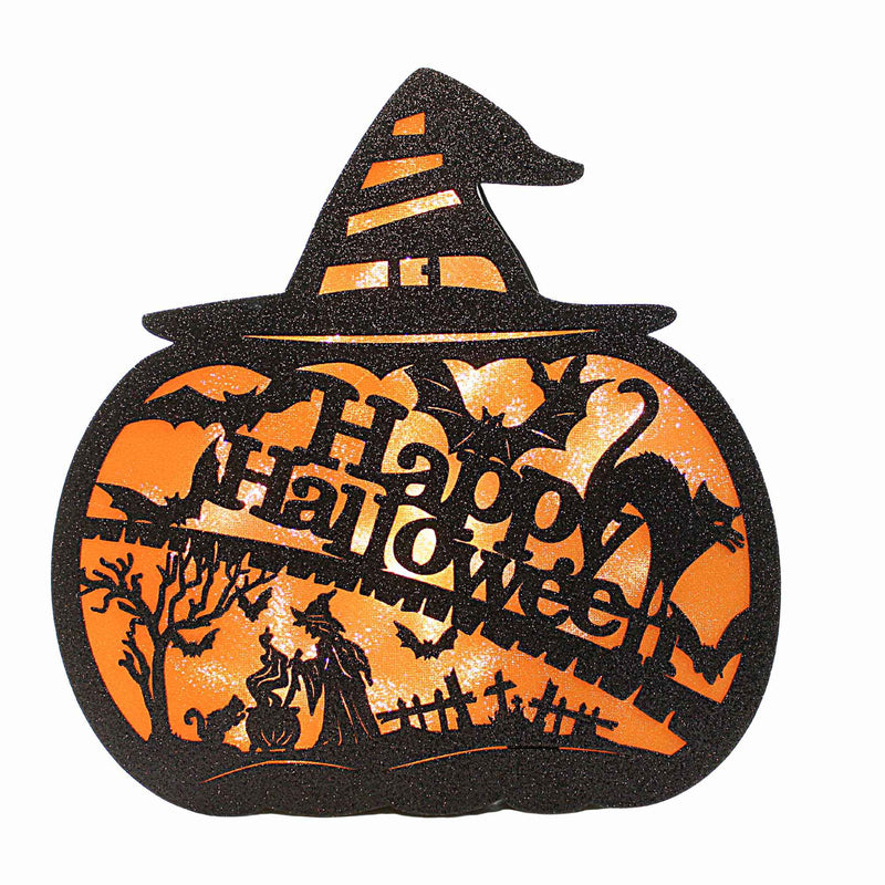 (59804) Happy Halloween Lighted Pumpkin