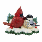 Jim Shore Holiday Gathering - One Figurine 4.75 Inch, Resin - Highland Glen Cardinal Chickadee 6012868 (59810)