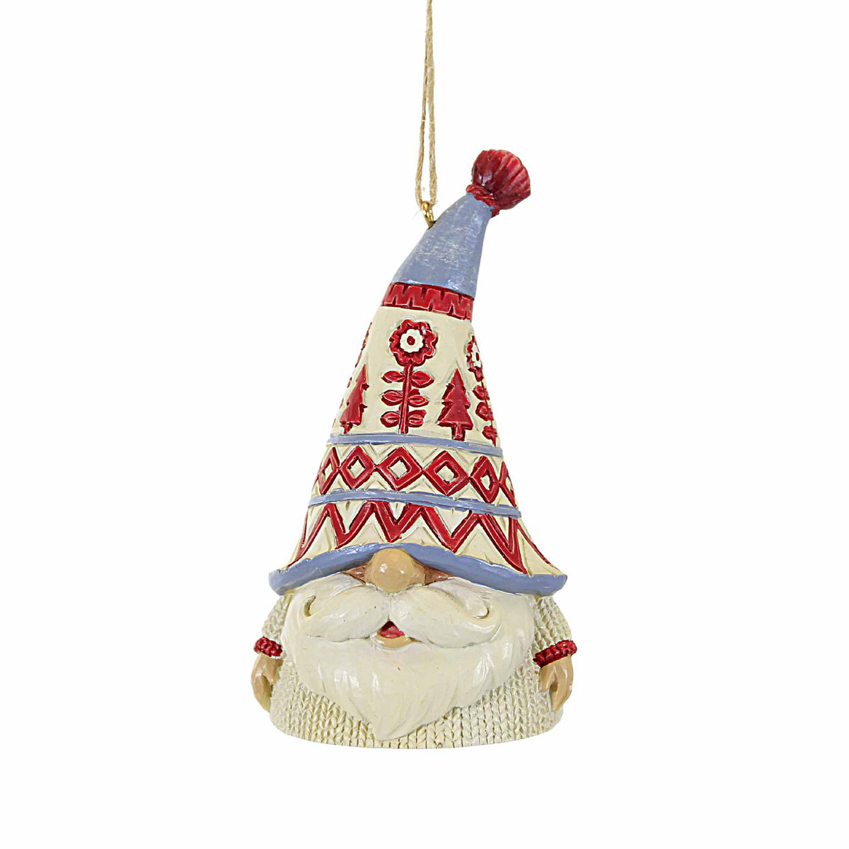 (59821) Nordic Noel Gnome White Sweater