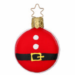 Inge Glas Macaron Santa - One Ornament 2.0 Inch, Glass - Christmas Ornament Santa Suit 10070S022 (60007)