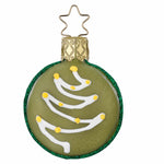 Inge Glas Macaron Christmas Tree - One Ornament 2.0 Inch, Glass - Christmas Ornament Sweet Treat 10087S022 (60010)