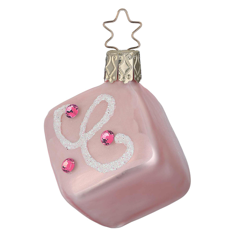 Inge Glas Raspberry Petit Four - One Ornament 2.0 Inch, Glass - Ornament Christmas Spring Little Cake 10164S023 (60020)
