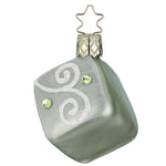 Inge Glas Mint Petit Four - One Ornament 2.0 Inch, Glass - Ornament Christmas Spring Little Cake 10163S023 (60021)
