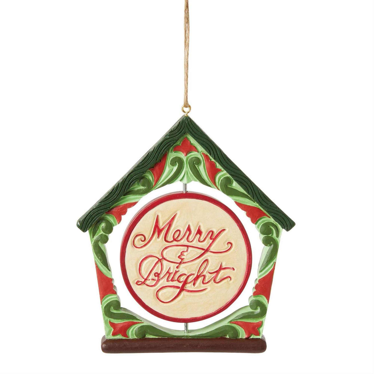 Jim Shore Cardinal Birdhouse Ornament - - SBKGifts.com