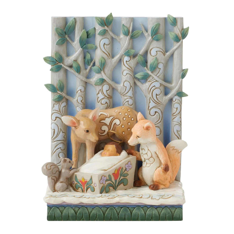 Jim Shore Celebrating Miracles - One Figurine 5.75 Inch, Resin - Baby Jesus Animals 6012966 (60039)