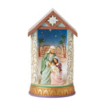 Jim Shore Hallelujah - One Figurine 5.5 Inch, Resin - Holy Family Lighted Diorama 6012947 (60040)