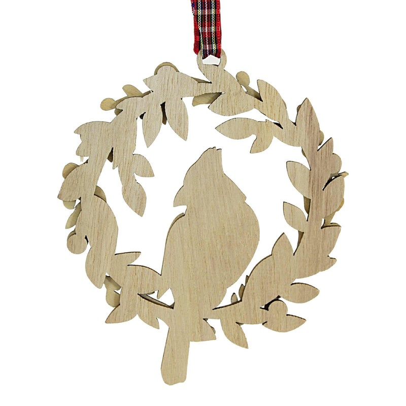 Enesco Cardinal Wreath Ornament - - SBKGifts.com