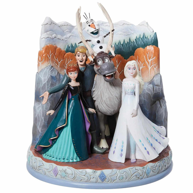 Jim Shore Connected Through Love - One Figurine 7.25 Inch, Resin - Frozen 2 Scene Disney Traditions 6013077 (60086)