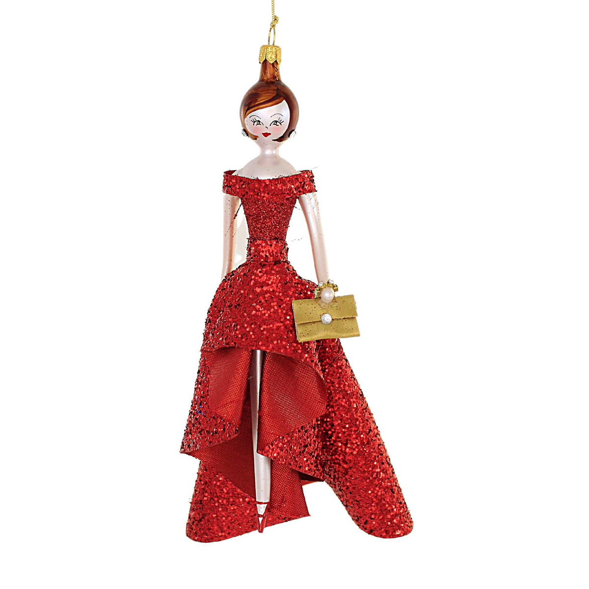 (60091) Beatrice In Red Glittered Dress