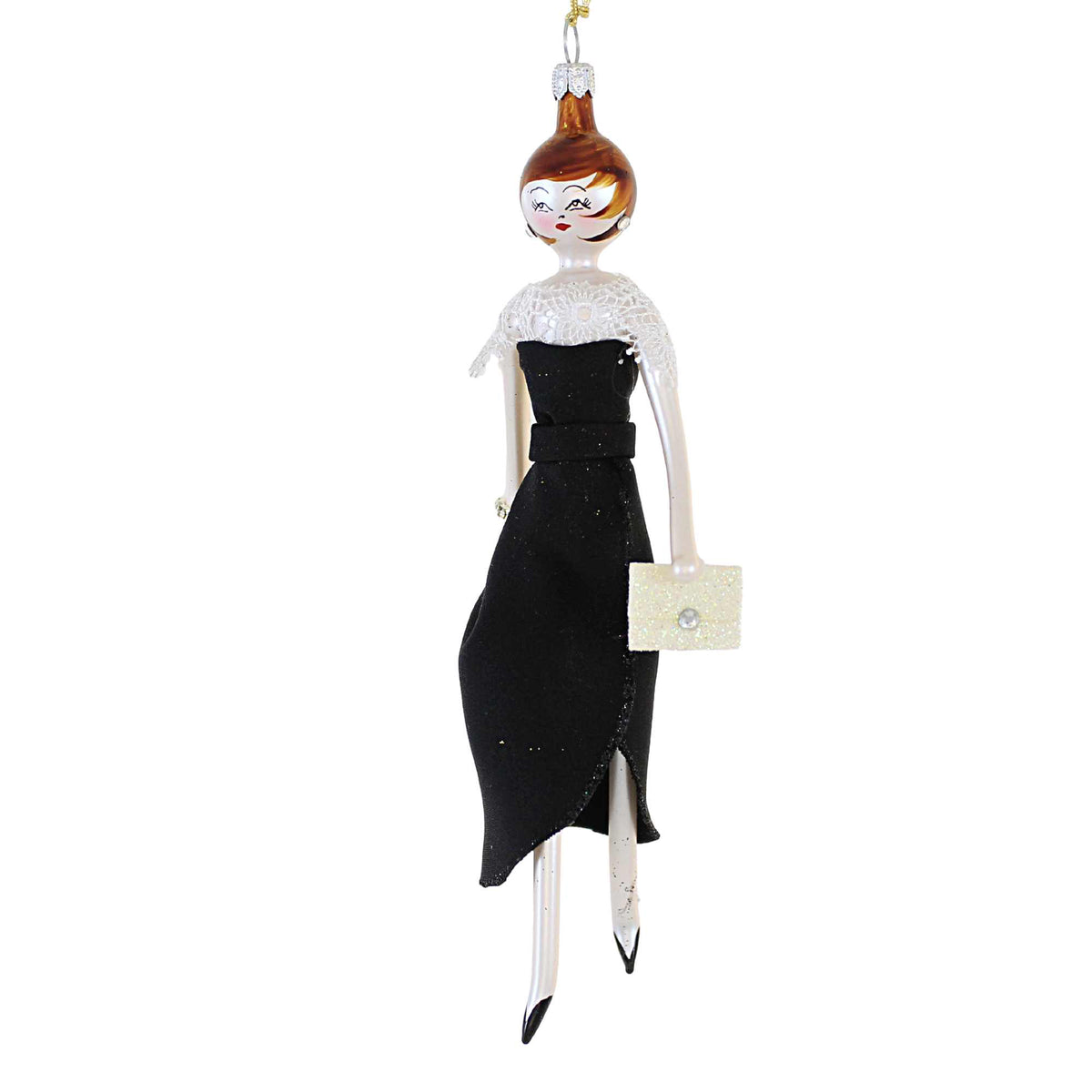 (60095) Uma In Black Thigh High Slit Dress