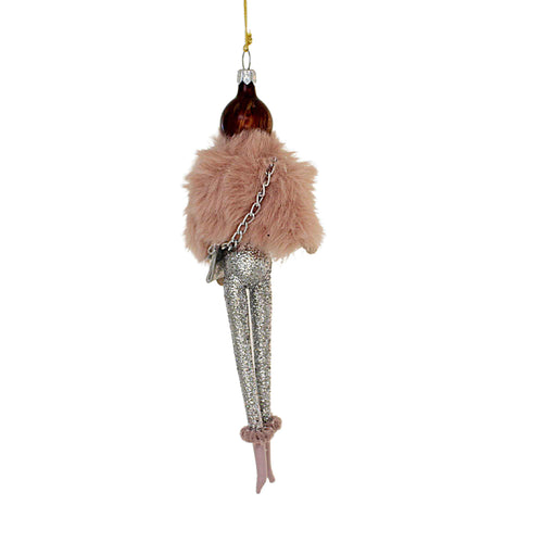 De Carlini Starla In Pink Faux Fur Shrug - - SBKGifts.com