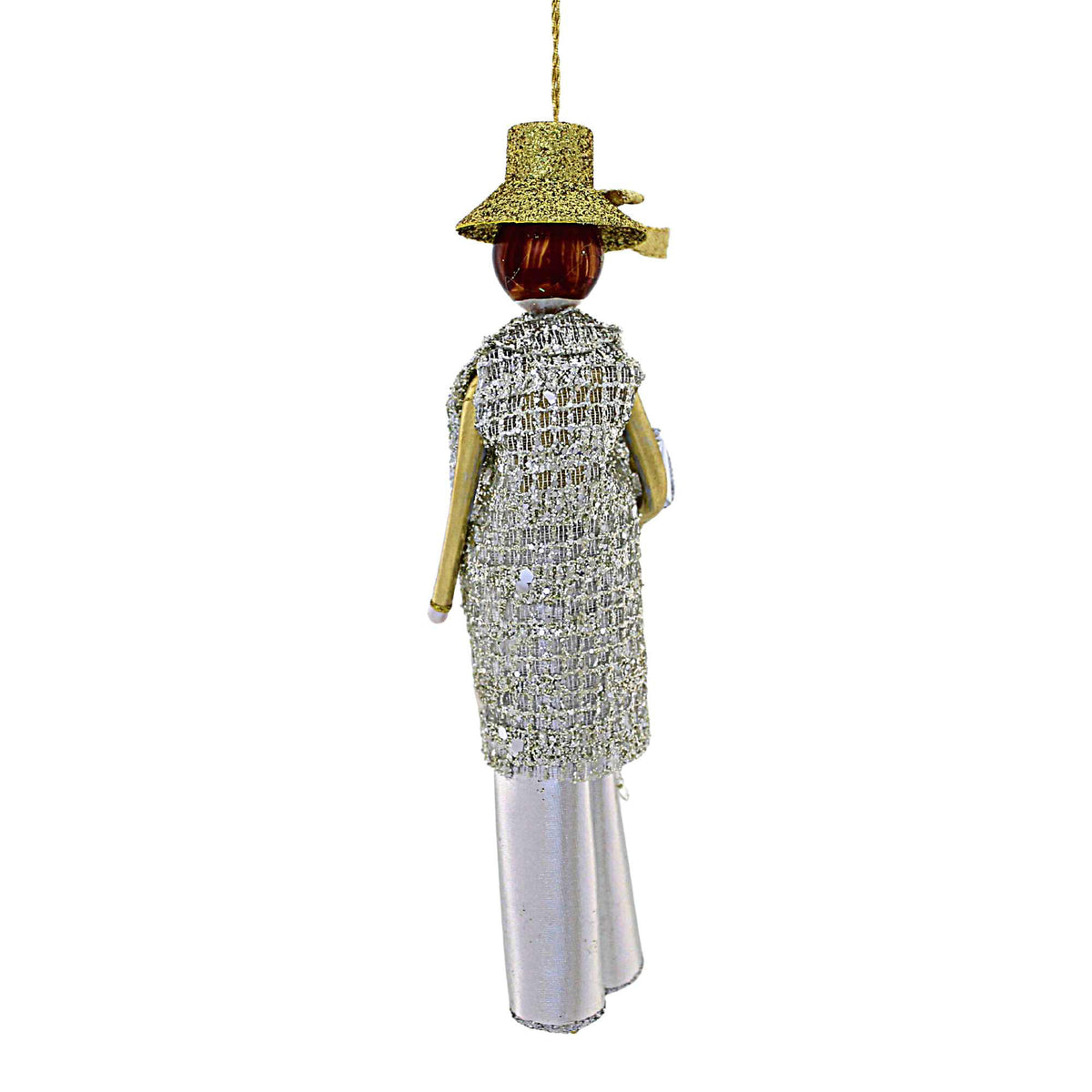 De Carlini Italian Ornaments Millicent In Silver And Gold - - SBKGifts.com