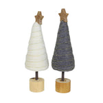 Tag Cream & Gray Cotton Candy Trees - - SBKGifts.com