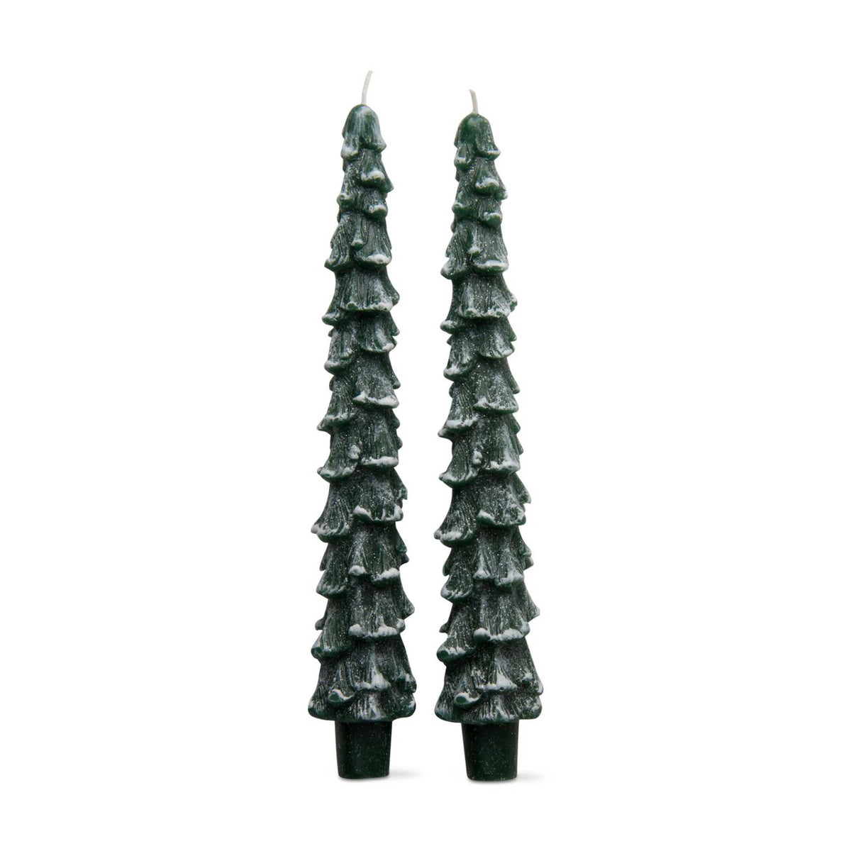 (60183) Tag Spruce Taper Candles Set/2, 10.50 Inch, Lead Free Wick Christmas G10489
