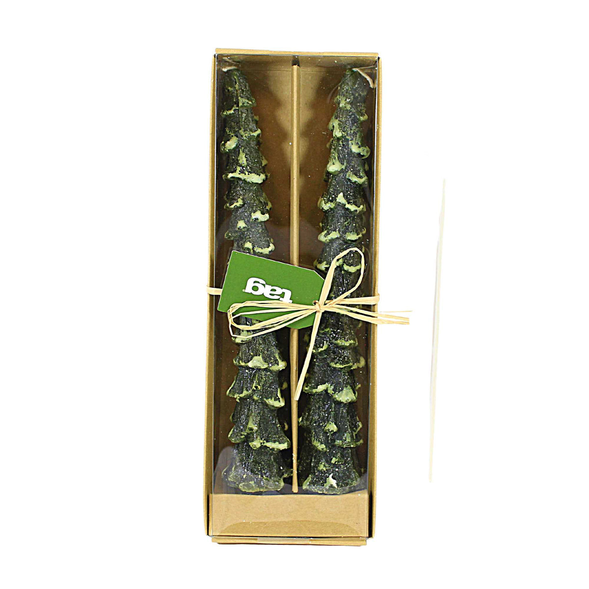 Tag Spruce Taper Candles Set/2 - - SBKGifts.com