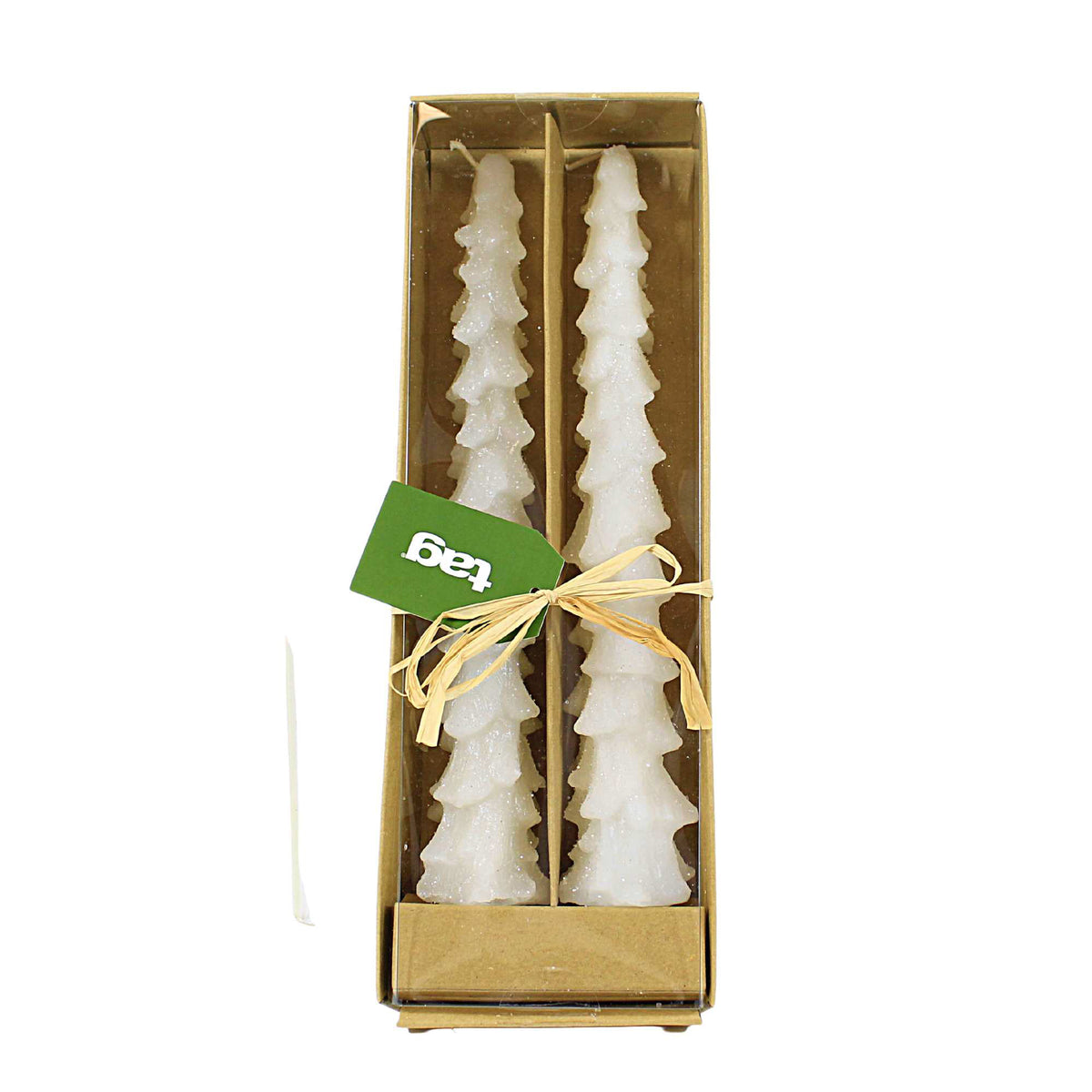 Tag Spruce Taper Candles Set/2 - - SBKGifts.com