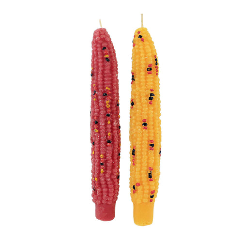 Tag Harvest Corn Taper Candles Set/2 - - SBKGifts.com