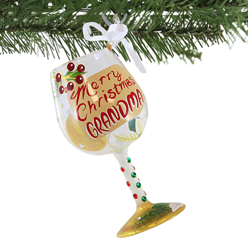 Lolita Glassware Mini Merry Christmas Grandma - - SBKGifts.com