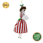 Santa Land Yvie In Vintage Candy Cane Striped Gown - - SBKGifts.com