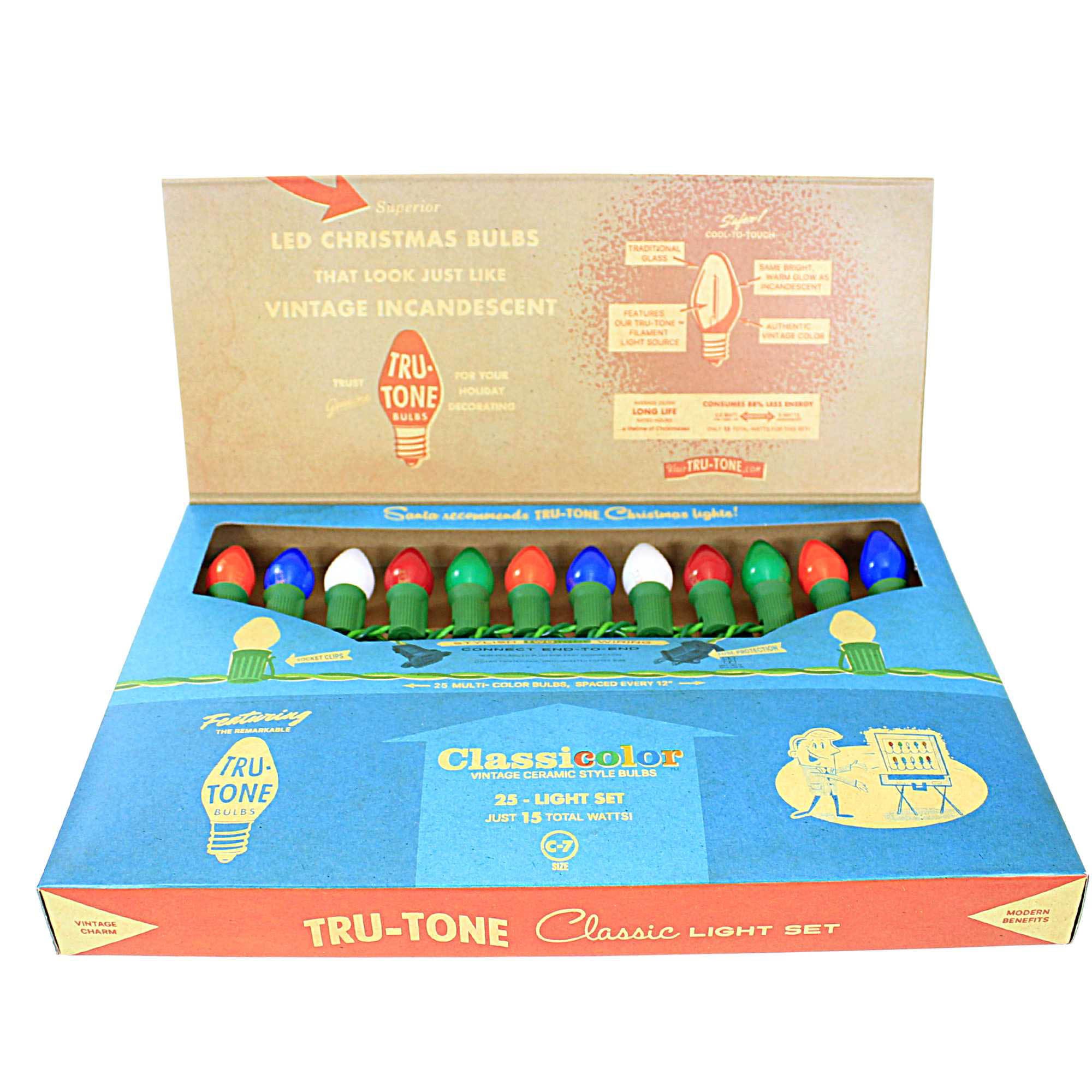 Tru-Tone 2.50In Tru-Tone Classicolor 25 Light Set, , Vintage
