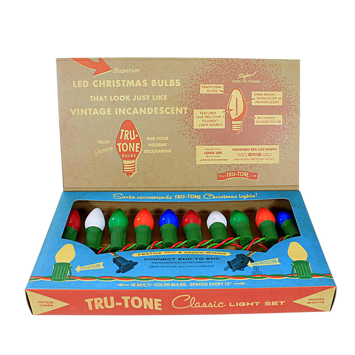 (60250) Tru-Tone Classicolor 10 Light Set