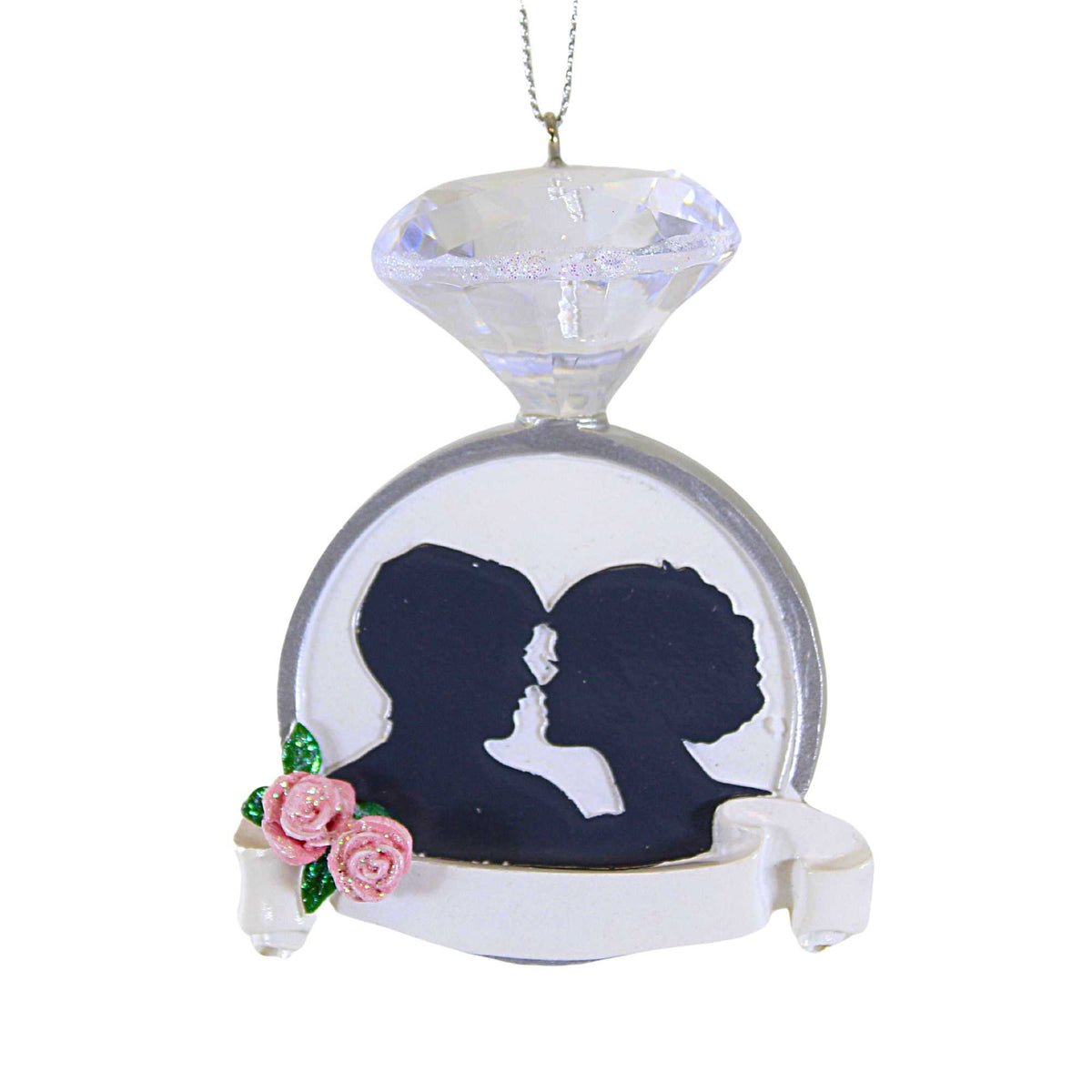 (60260) Wedding Ring Couple Ornament