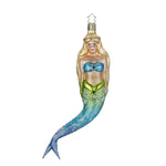 Inge Glas Mermaid - One Ornament 8.0 Inch, Glass - Ornament Ocean Girl Fish Tail 10131S023 (60263)