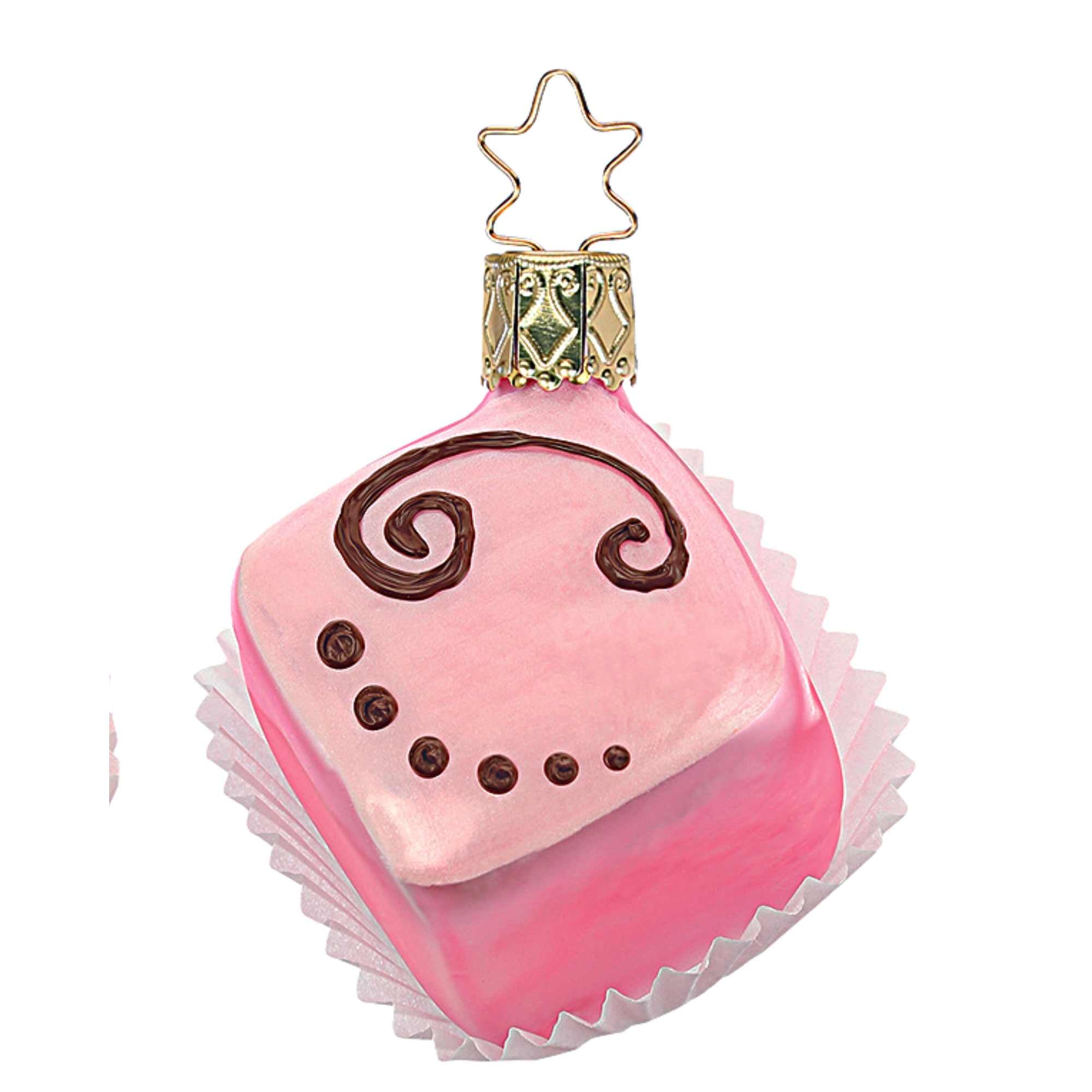 Inge Glas Petit Fours - One Ornament 2.5 Inch, Glass