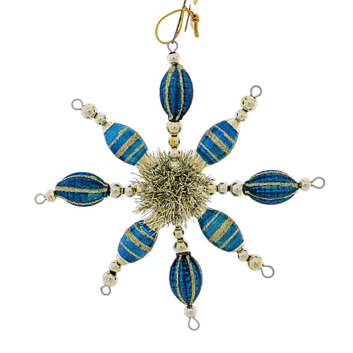 Bethany Lowe Turquoise Starburst Ornament - - SBKGifts.com