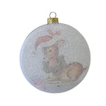 Bethany Lowe Brights Christmas Deer Glass Disk - - SBKGifts.com