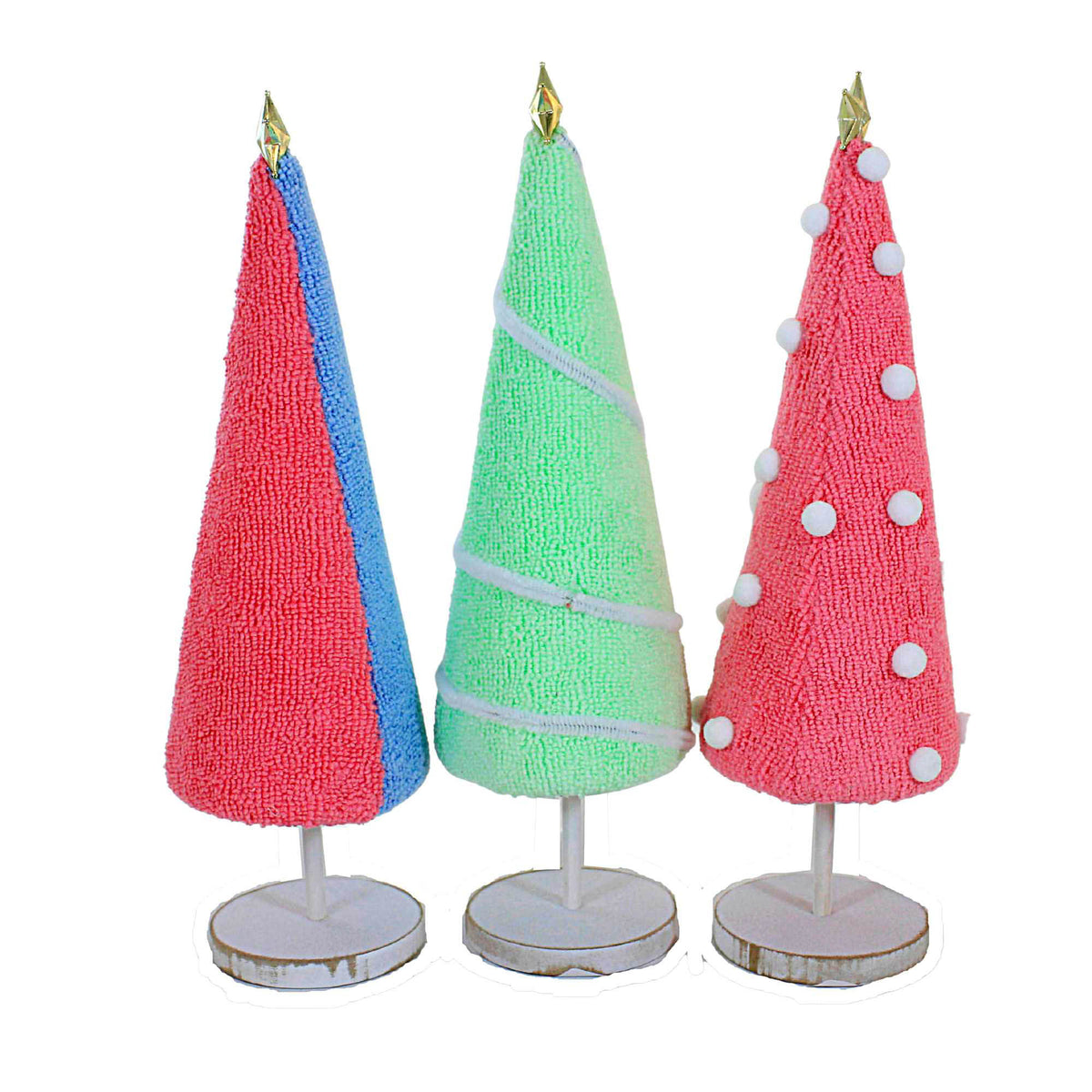 Transpac Fabric Punch Needle Tree Set - - SBKGifts.com