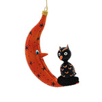 Santa Land Night Guardian - 1 Glass Ornament 6.00 Inch, Glass - Halloween Ornament Crescent Moon 23D1010 (60432)