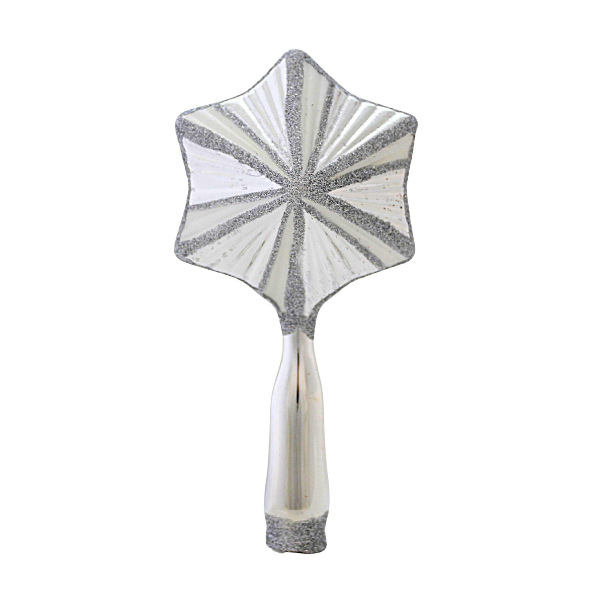 (60451) Silver Retro Mini Star Tree Topper