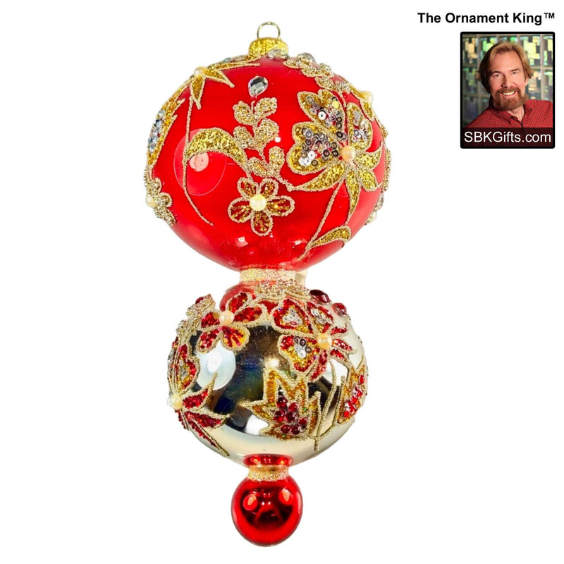 Preorder Hy 24 Birmingham - 1 Glass Ornament Inch, - Triple Ball Ornament 24 30051 (60480)