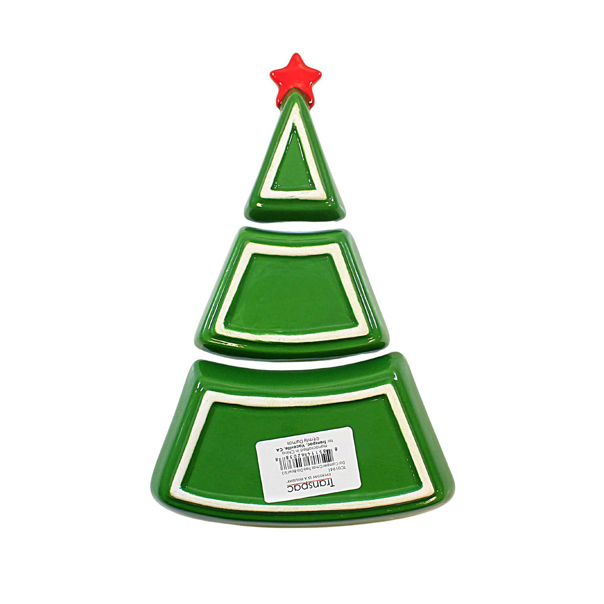 Transpac Christmas Tree Candy Dish/ Dip Bowl - - SBKGifts.com