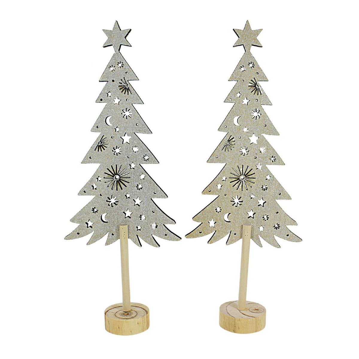 (60532) Natural Die Cut Wooden Trees