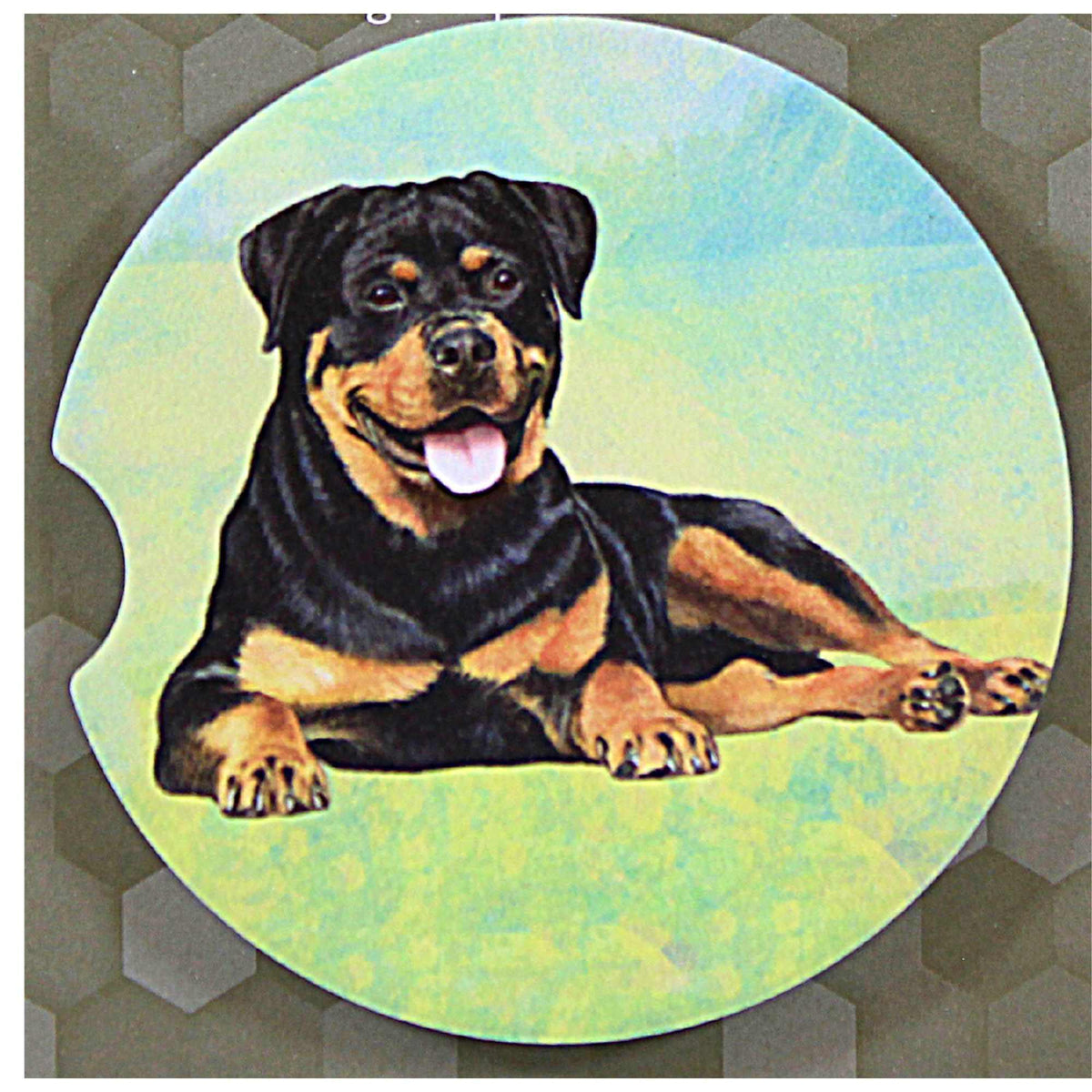 E & S Imports Rottweiler Car Coaster - - SBKGifts.com