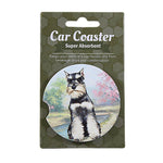 E & S Imports Schauzer Car Coaster - 1 Car Coaster Inch, Sandstone - Super Absorbent 23334 (60606)