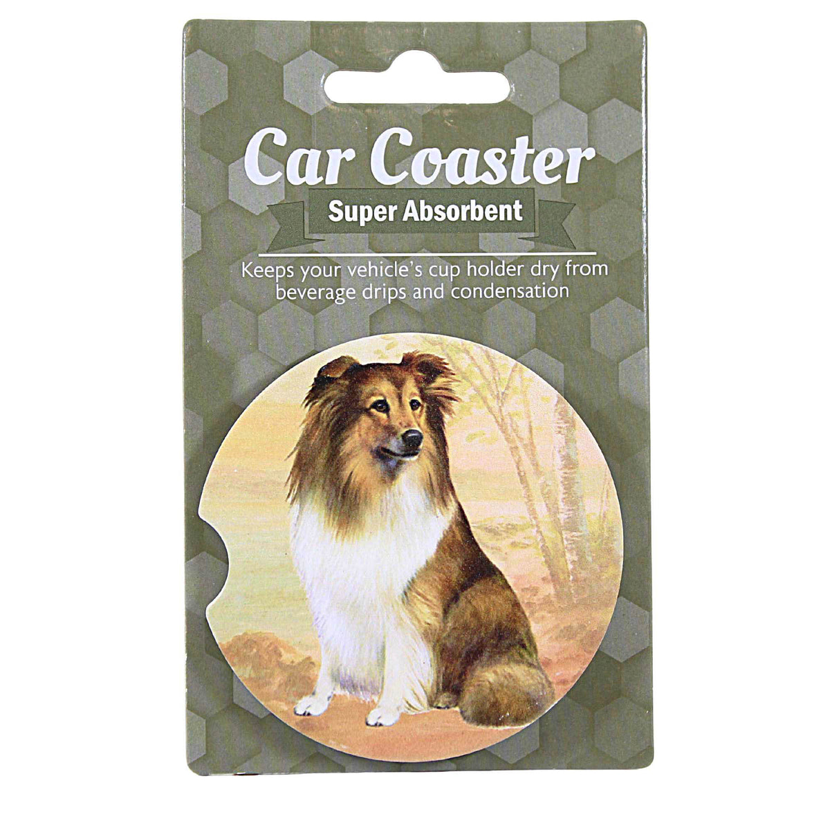 (60607) Sheltie Car Coaster