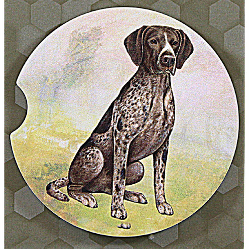 E & S Imports German Shorthaired Pointer Car Coaster - - SBKGifts.com