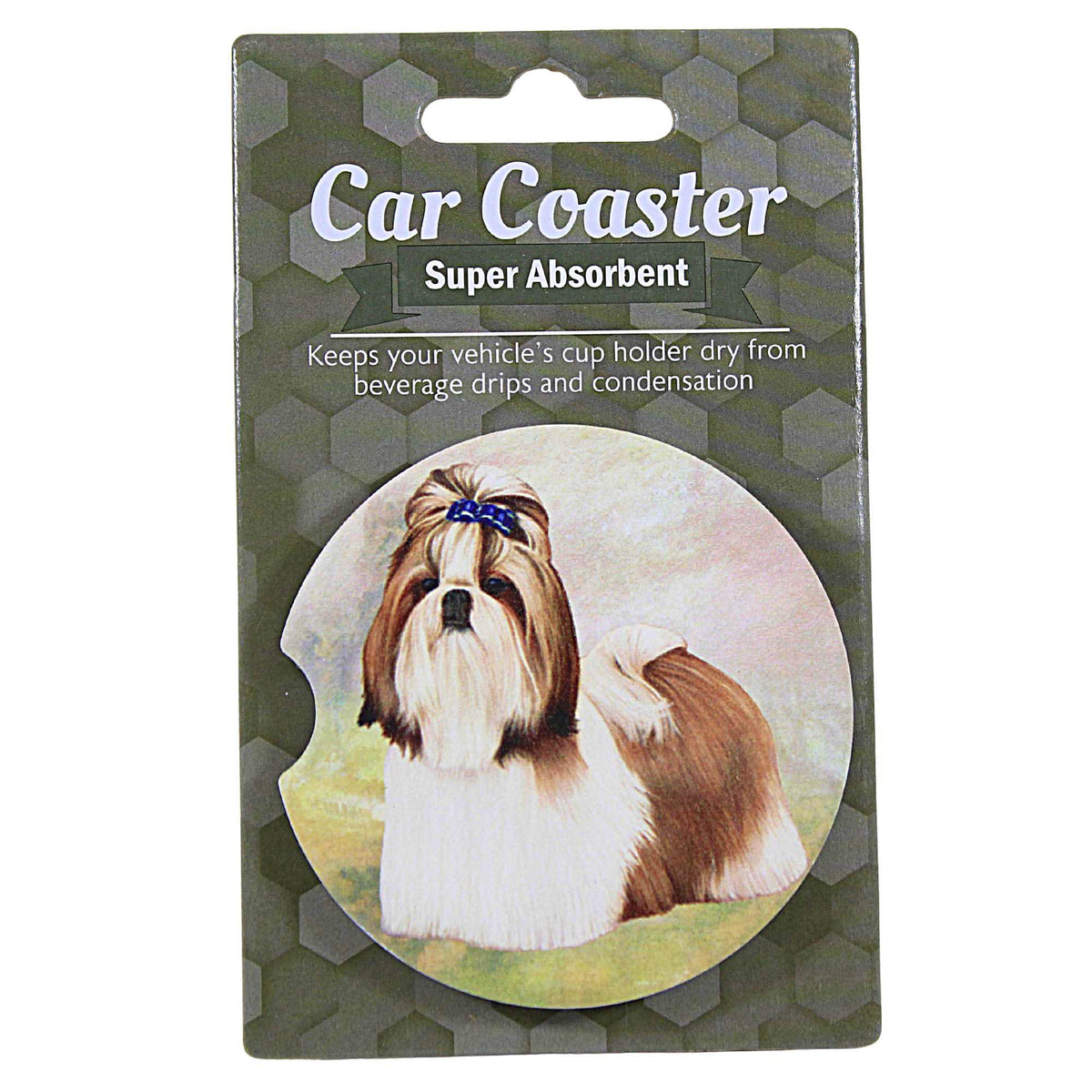 (60618) Shih Tzu (Tan) Car Coaster