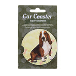 E & S Imports Basset Car Coaster - 1 Car Coaster Inch, Sandstone - Super Absorbent 2332 (60620)